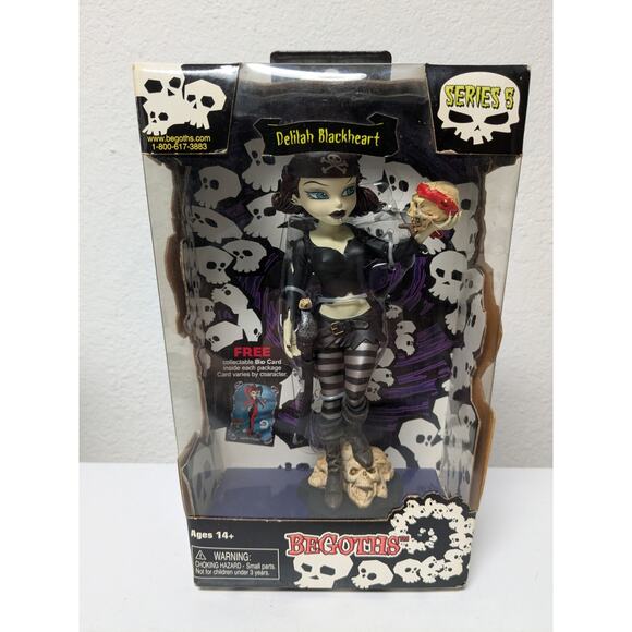BeGoths Collectible Bleeding Edge “Delilah Blackheart” Doll - Series 5 NIB - Picture 1 of 11